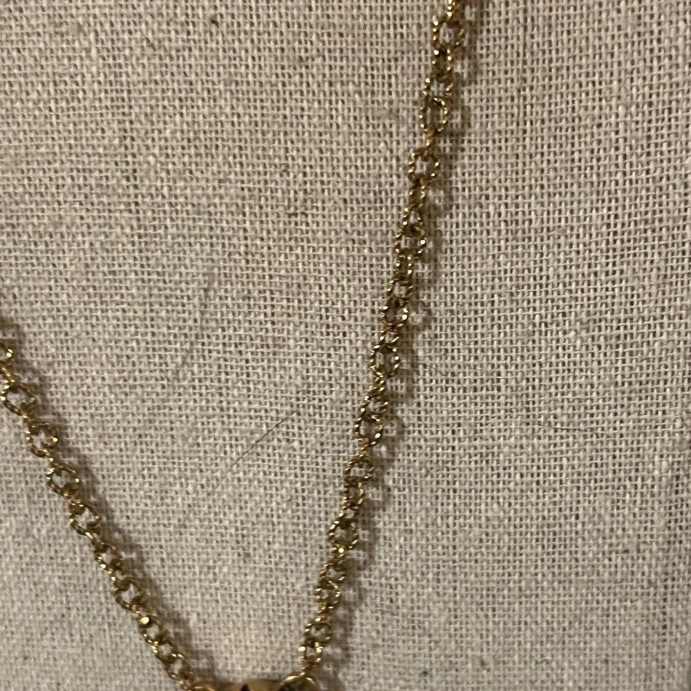 NWOT Patricia Nash Gold Chain Necklace with Pink Rose Pendant #PNNK